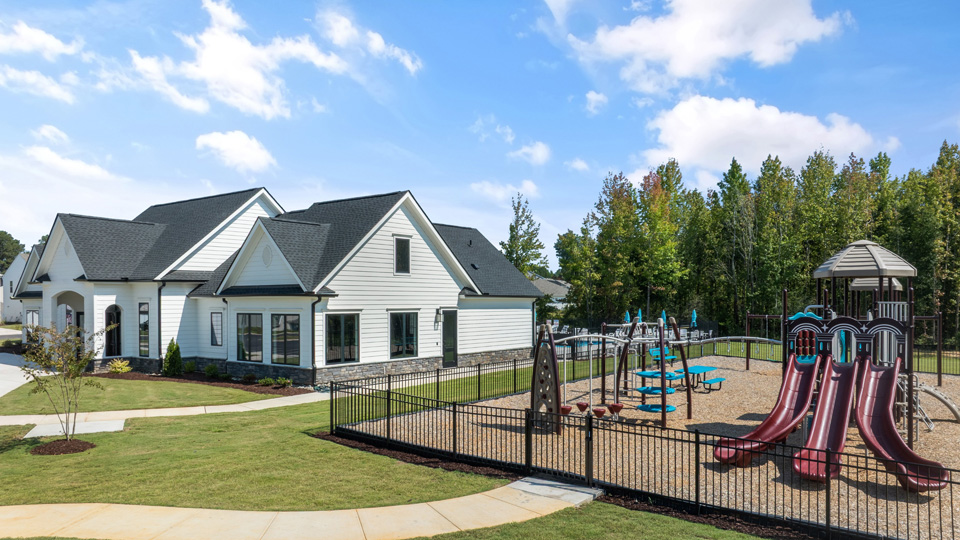 community clubhouse and playground