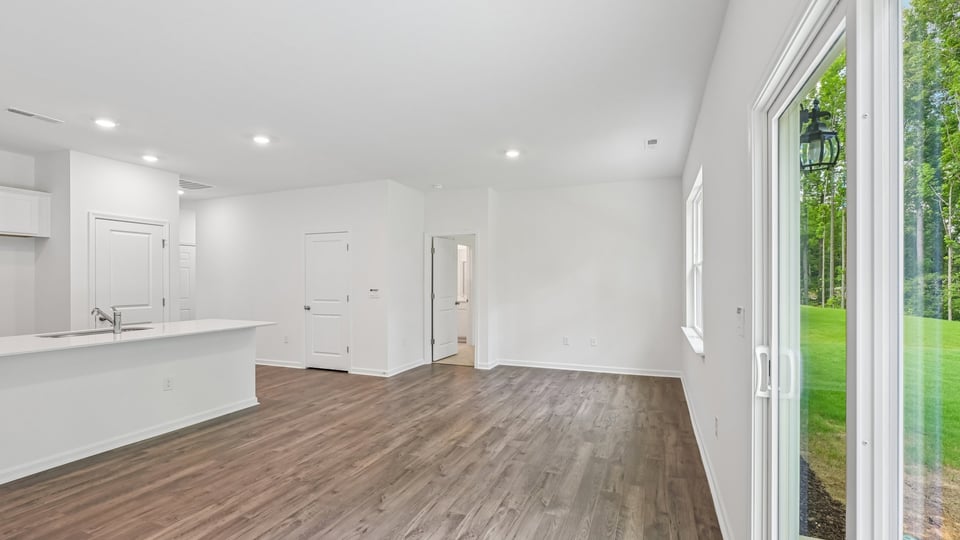 DINING ROOM, GREAT ROOM, AND KITCHEN
