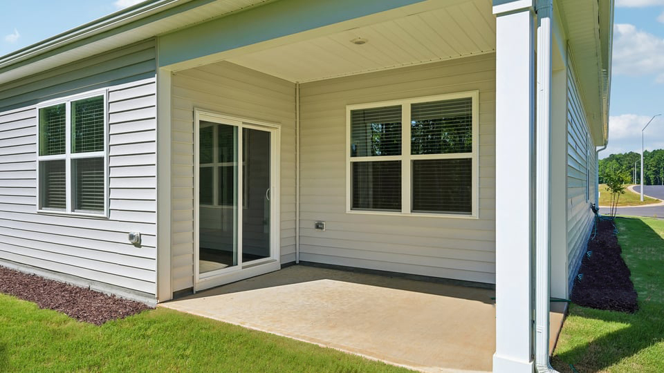 exterior covered patio with concrete slab