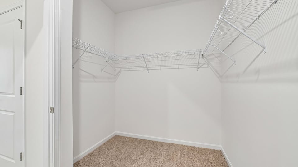 walk in closet with wire shelving