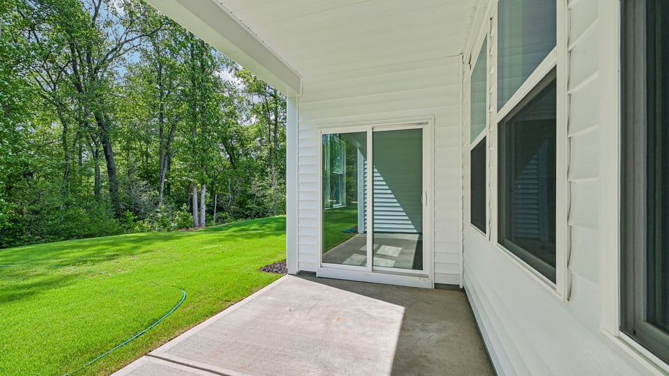 exterior covered patio with concrete slab