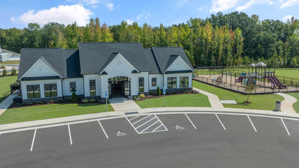 community clubhouse and playground