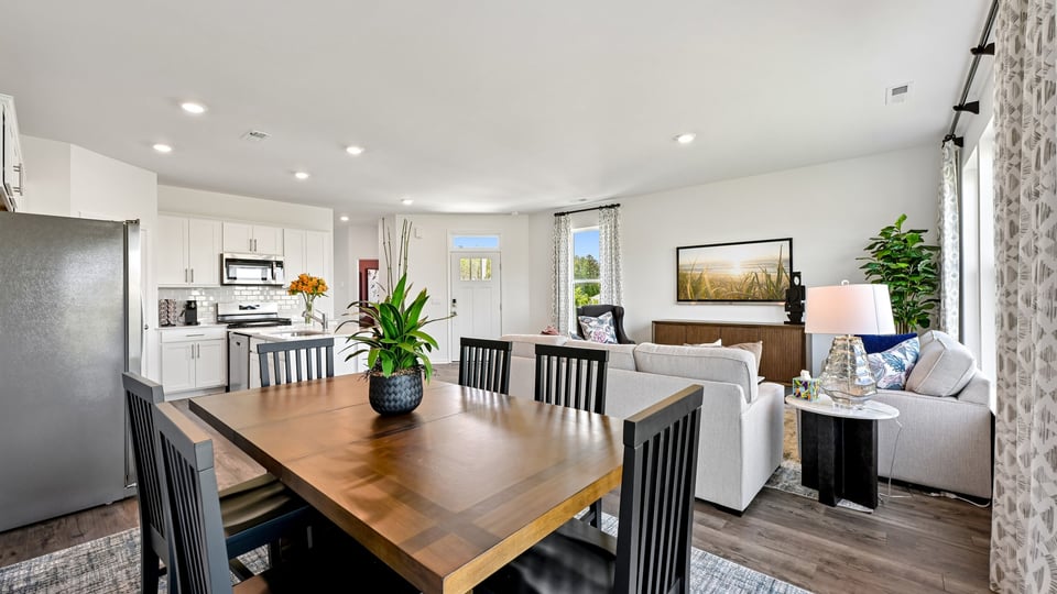 open concept living area
