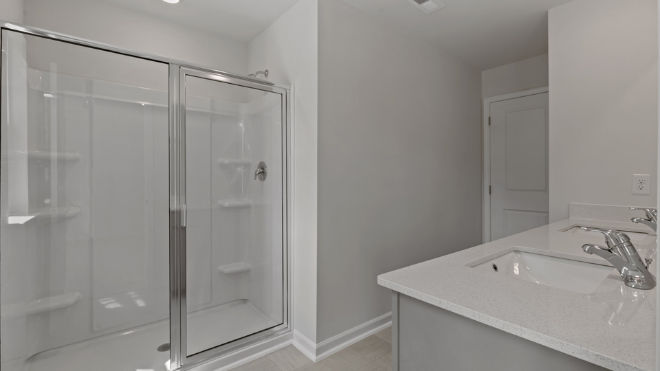 Primary bathroom with walk-in shower