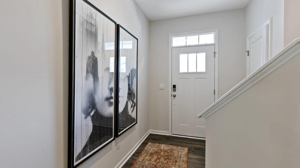 Entryway with revwood flooring