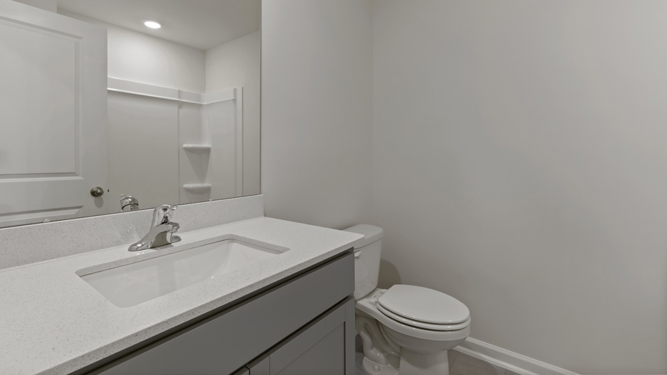 Bathroom with quartz counters