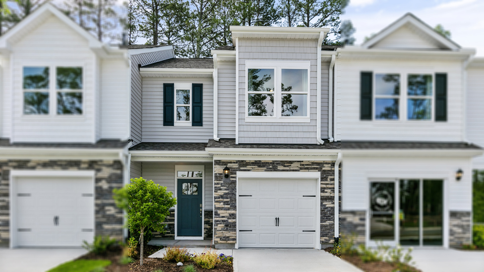 front exterior of denver townhome