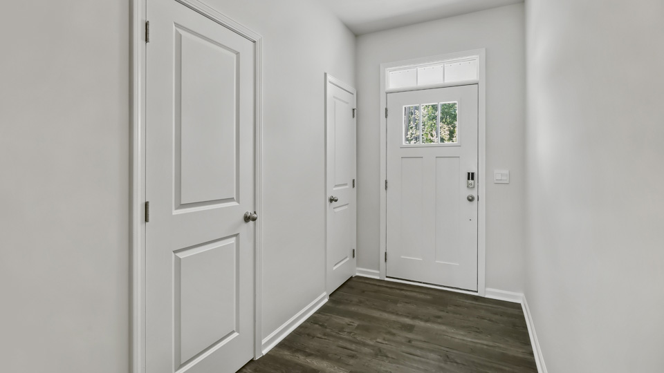 Entryway with revwood flooring