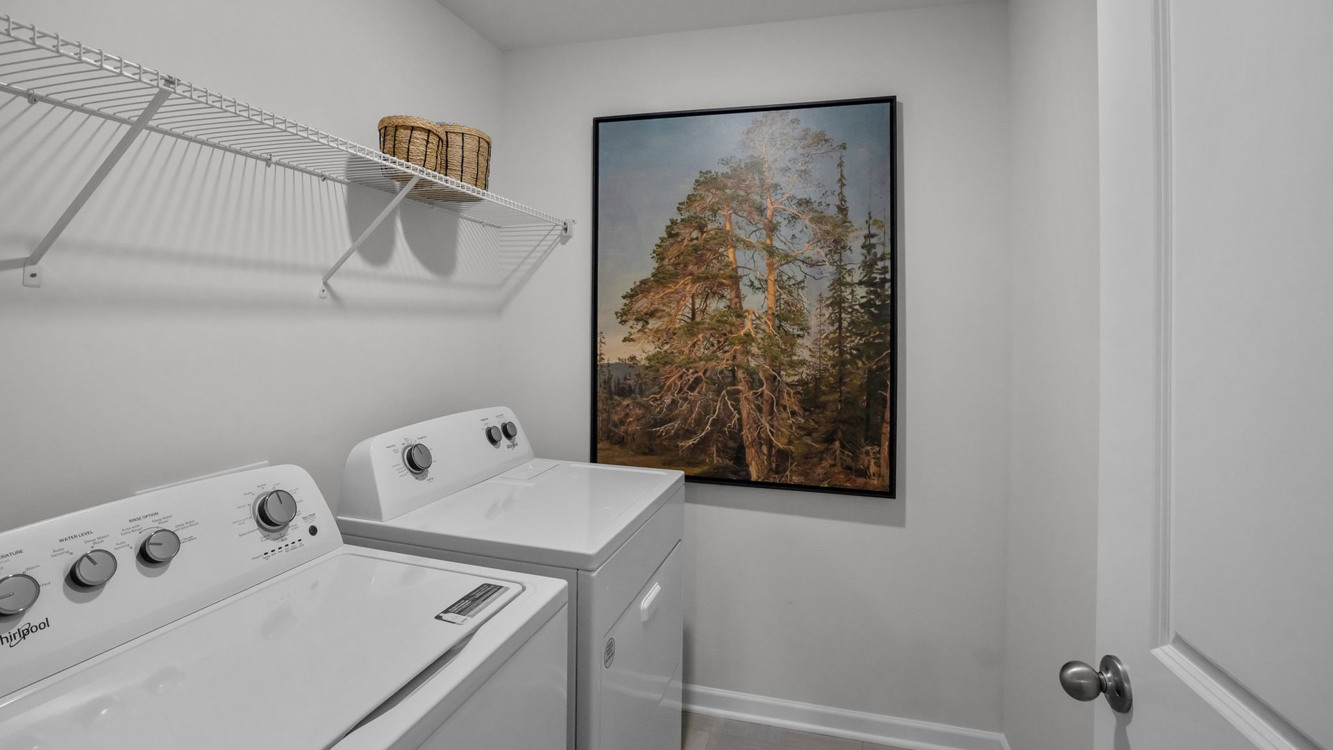 laundry room with washer and dryer