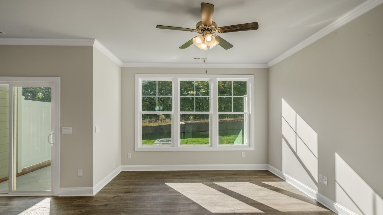 Living area with revwood flooring