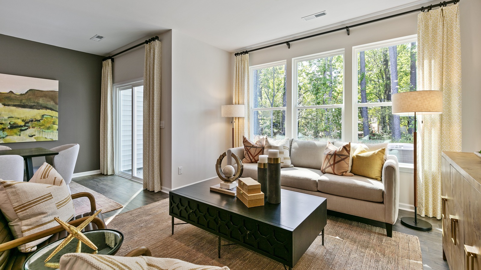 Open-concept living area