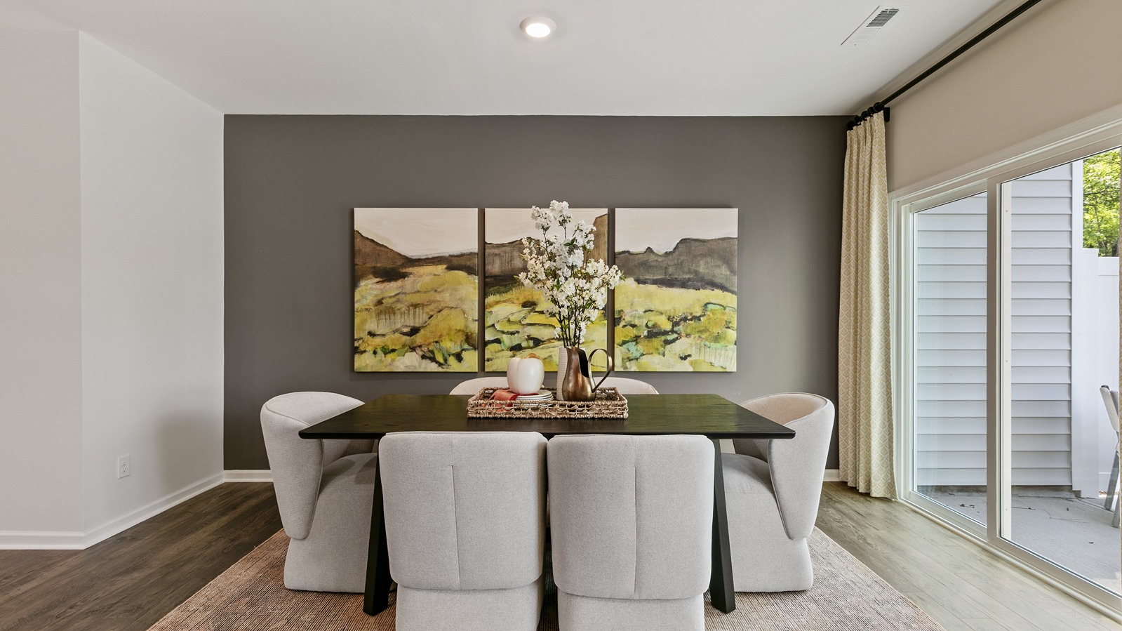 Open-concept dining area