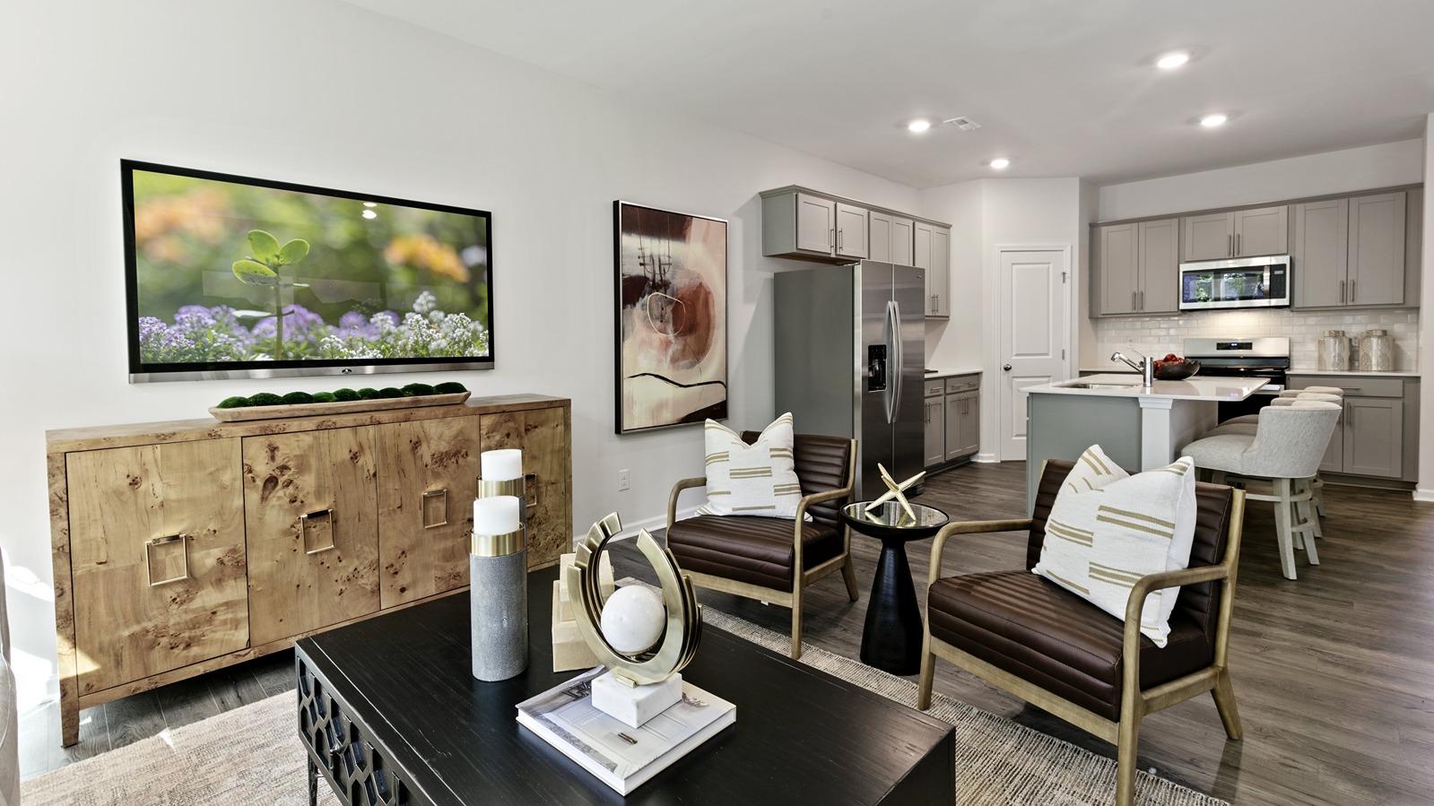 Open-concept living area