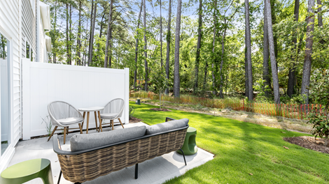 outdoor patio with furniture