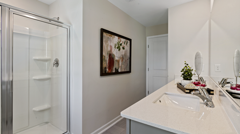 bathroom featuring a walk in shower