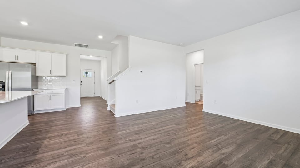 open concept living room