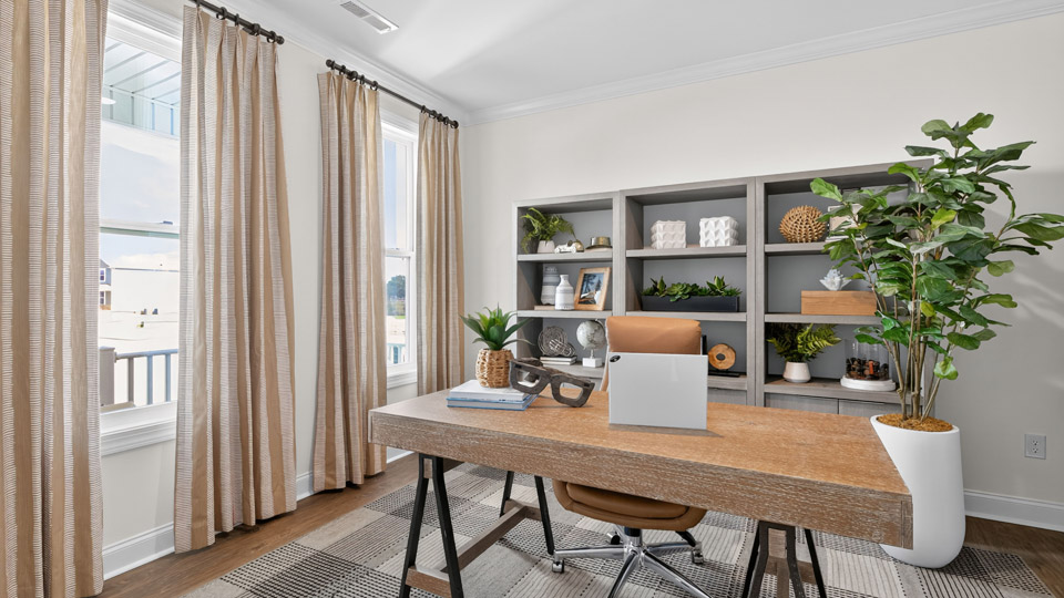 study with revwood flooring