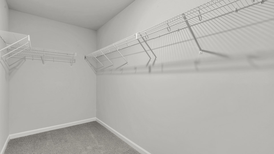 walk in closet with wire shelving