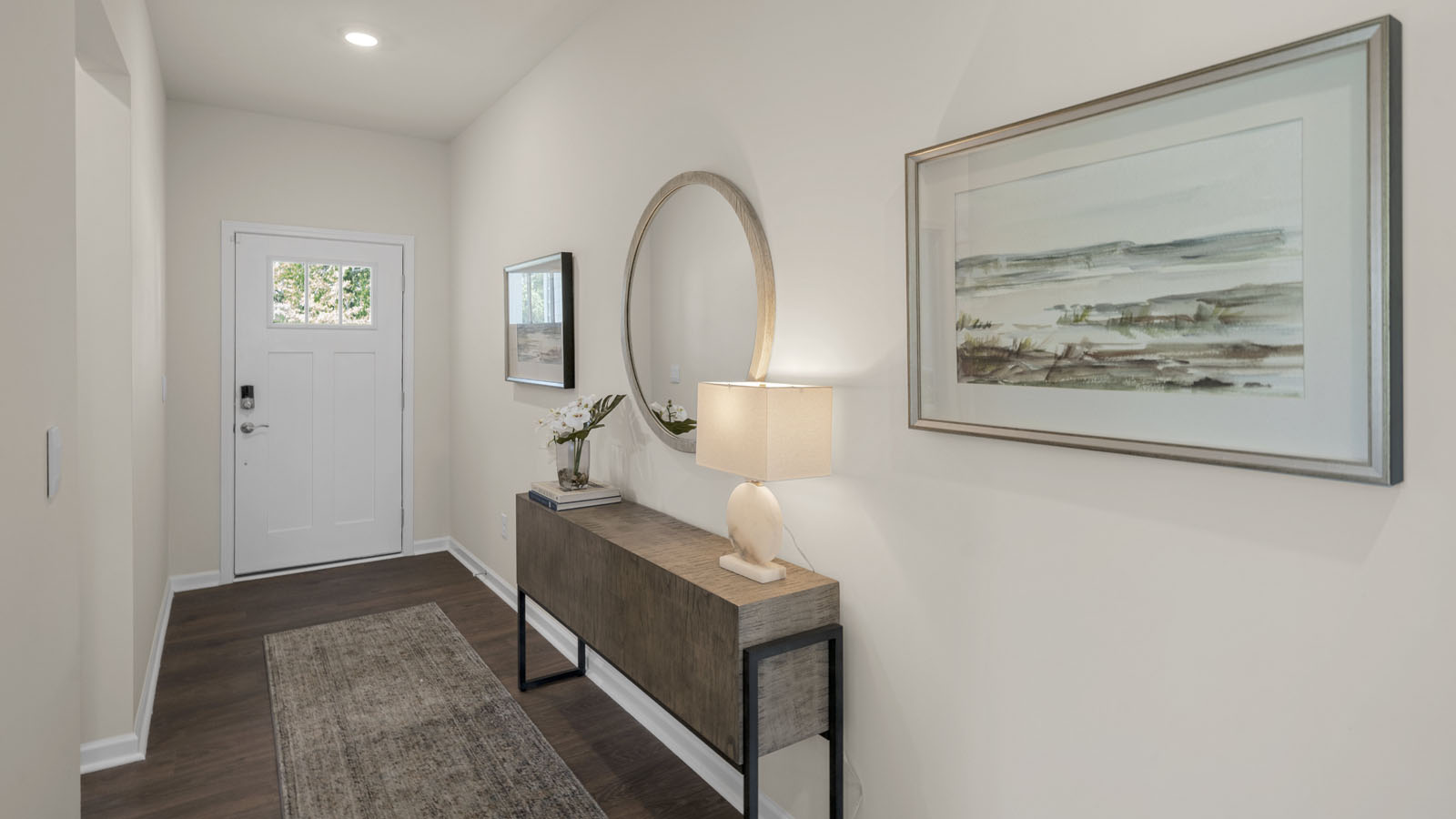 Entryway with revwood flooring