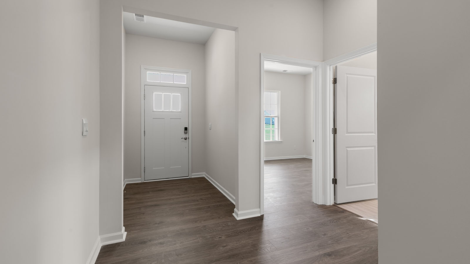 Entryway with revwood flooring