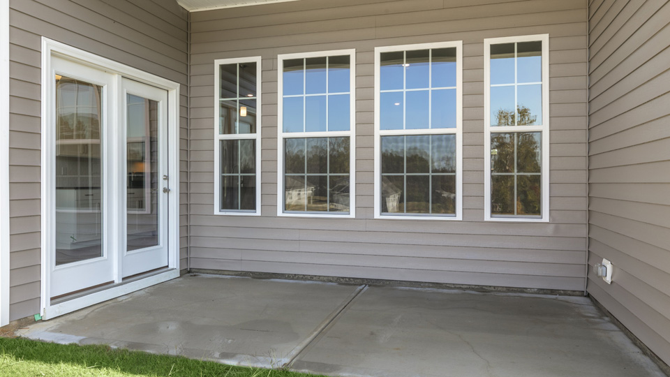 exterior covered patio with concrete slab