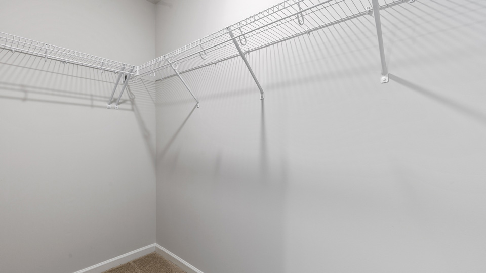 walk in closet with wire shelving