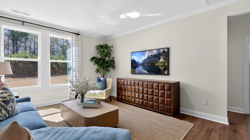 Open-concept living area