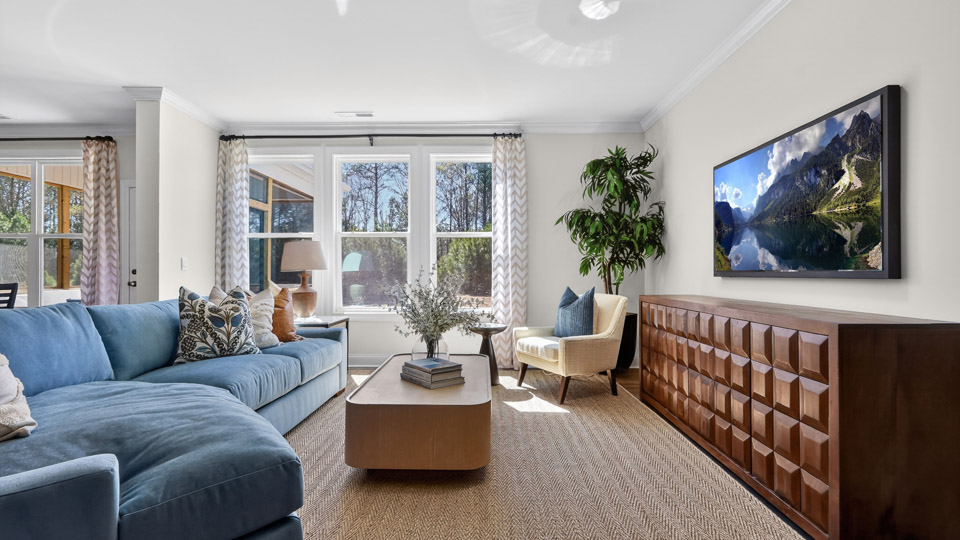 Open-concept living area