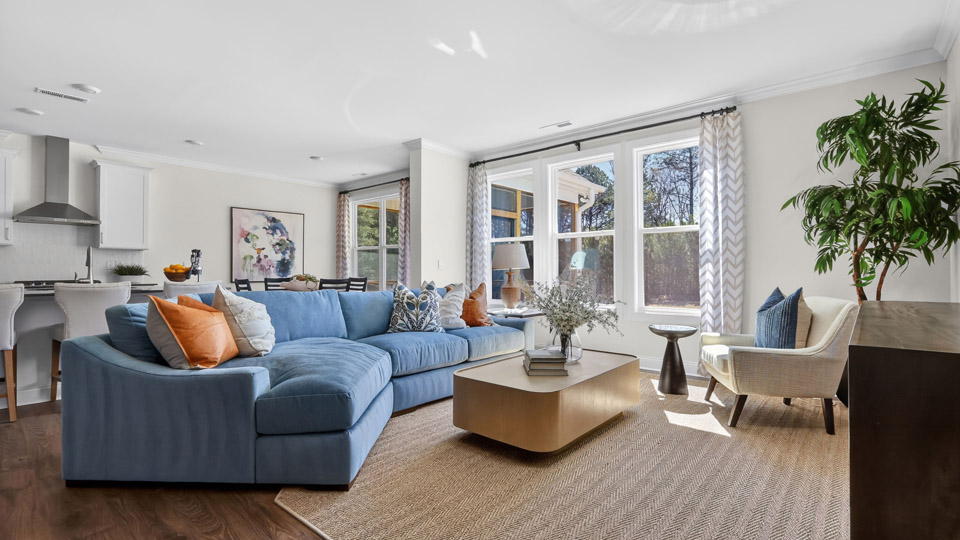 Open-concept living area