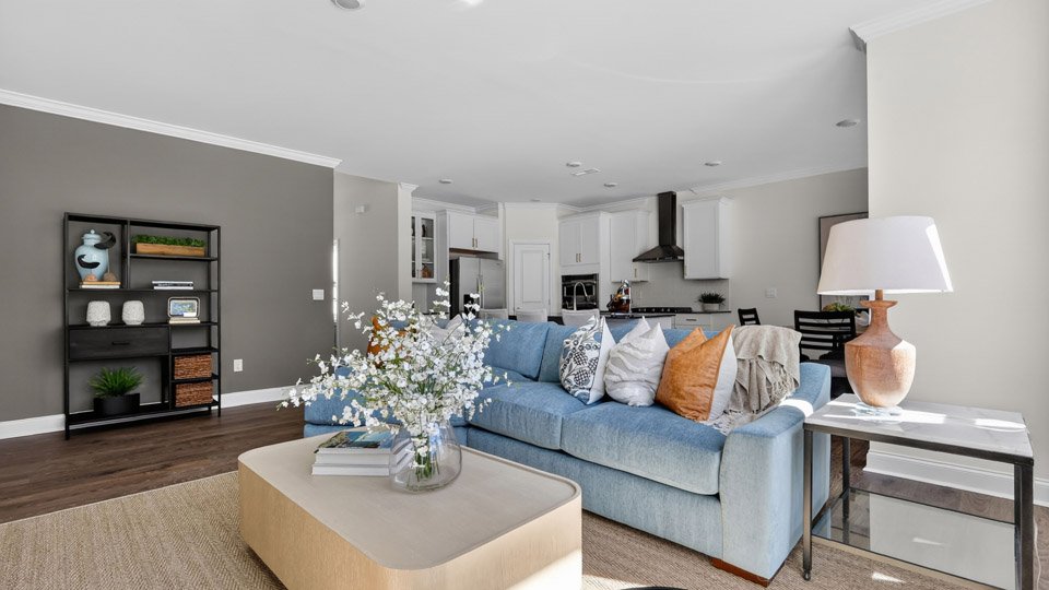 Open-concept living area