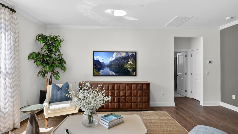 Open-concept living area