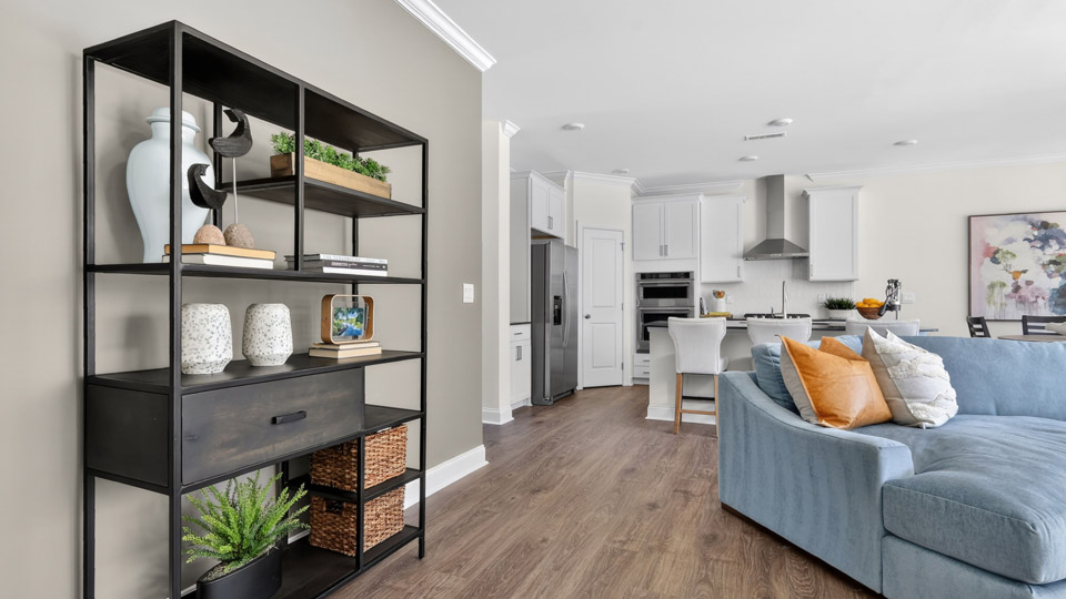 Open-concept living area