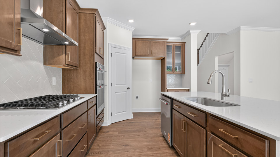 kitchen with quartz countertops