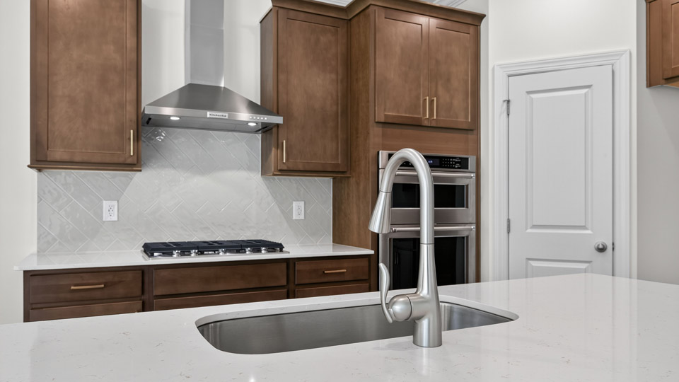 kitchen with quartz countertops