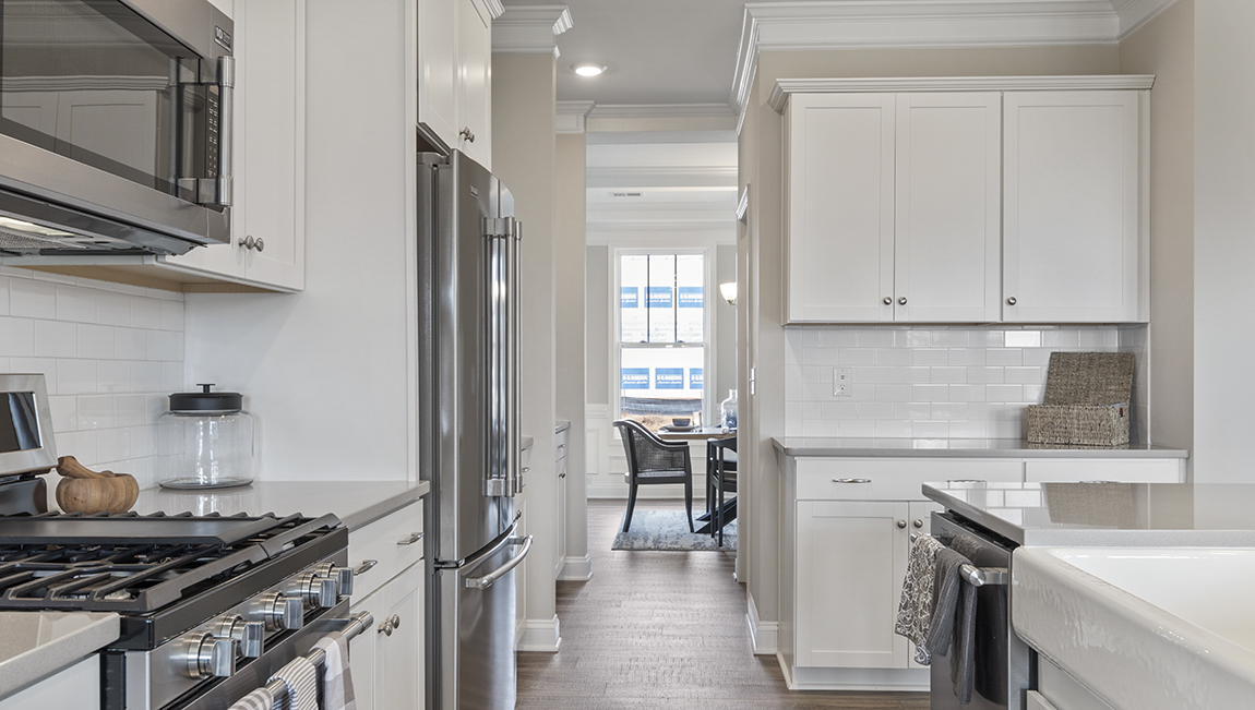 Kitchen with quartz countertops