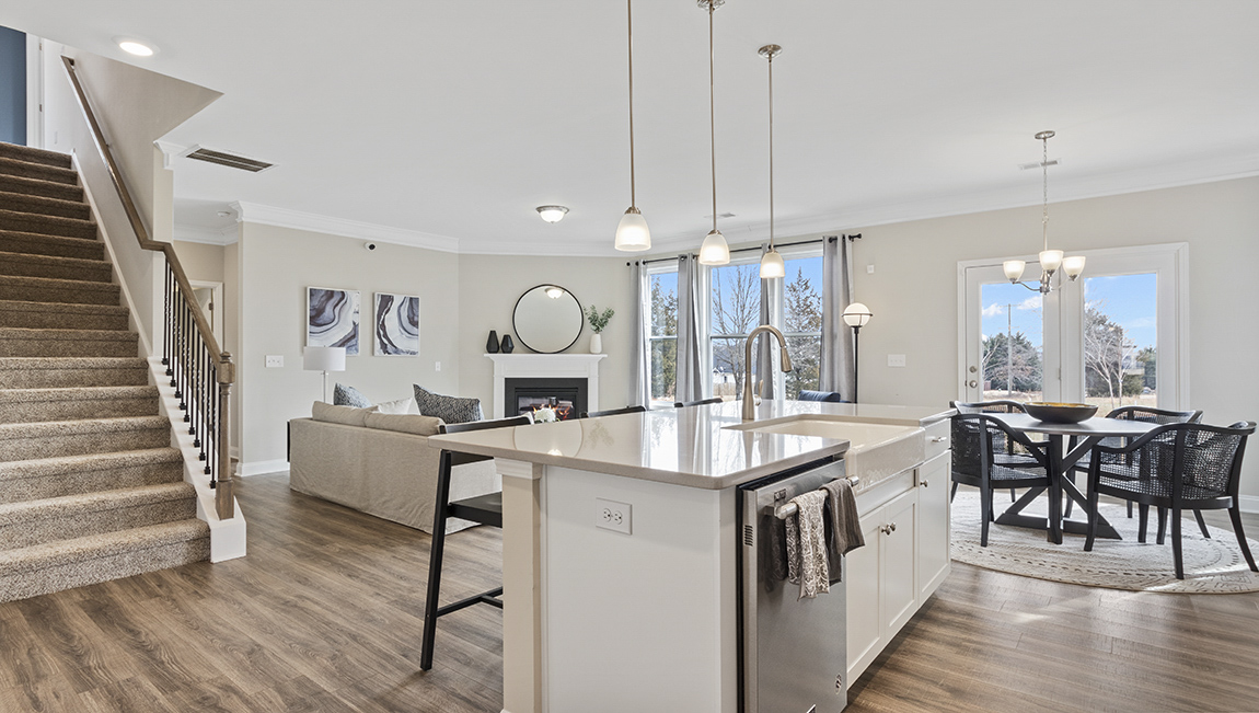 Living area with ample natural lighting