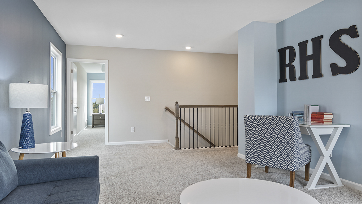 Bedroom with carpet flooring