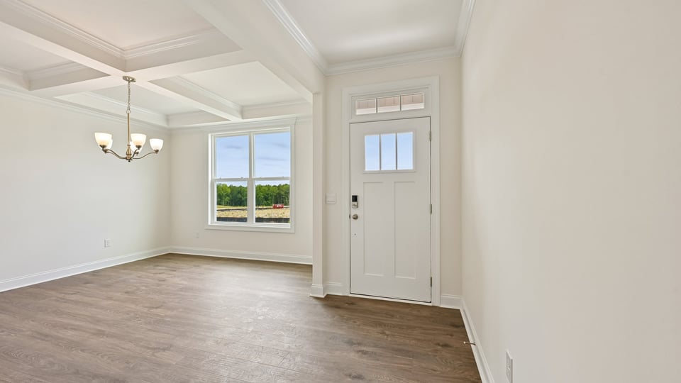 entryway with revwood flooring