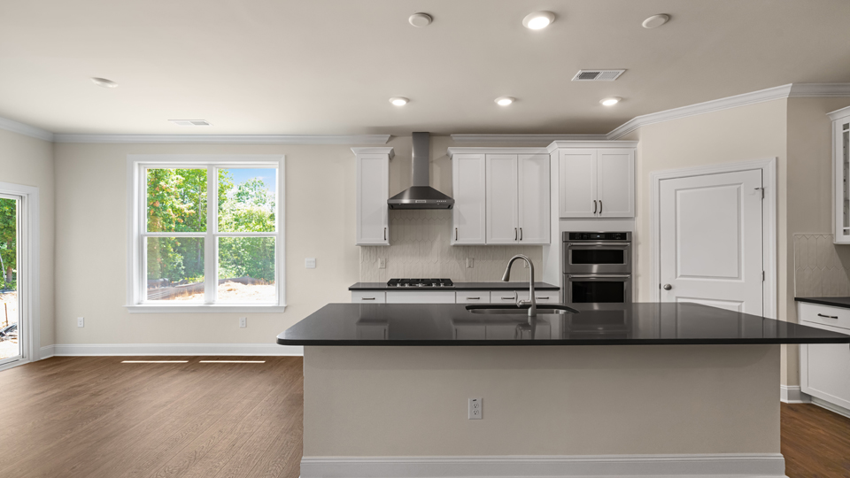 Kitchen with quartz counters