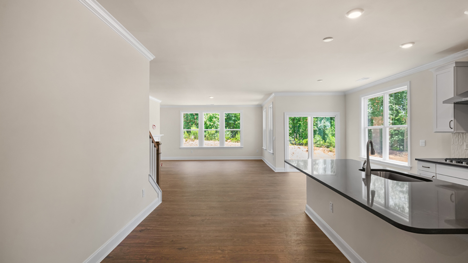 Kitchen with quartz counters