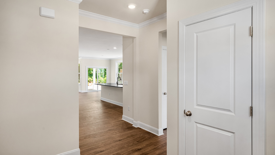 Entryway with revwood flooring
