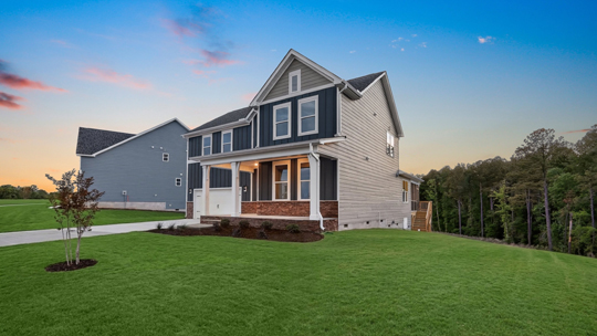 hartwell c exterior at twilight
