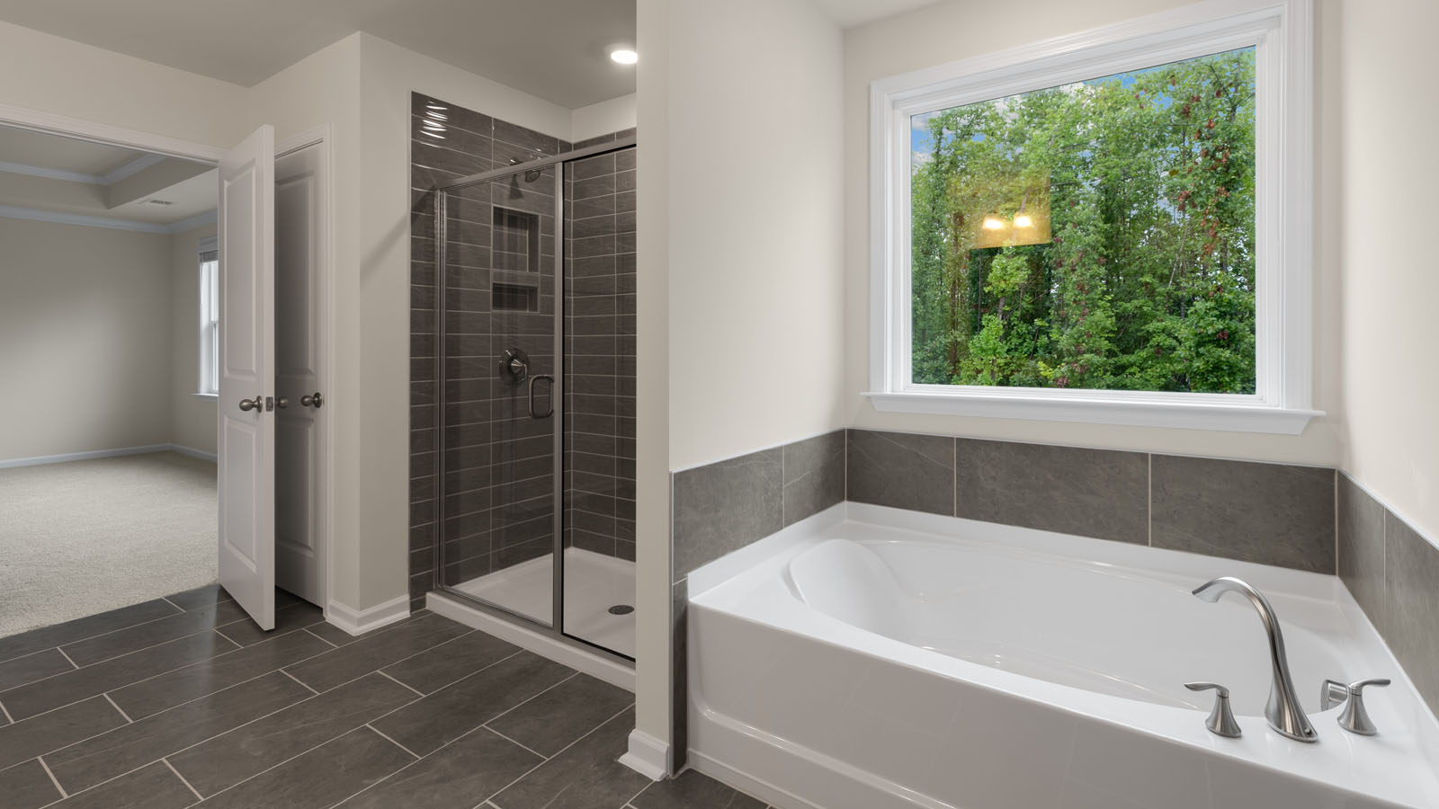 Bathroom with quartz countertops