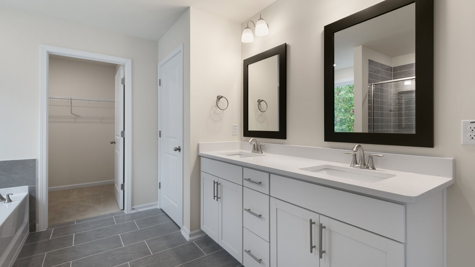 Bathroom with quartz countertops