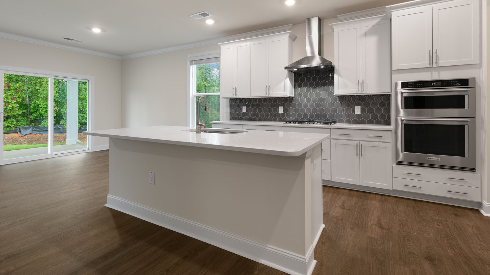 Kitchen with quartz countertops