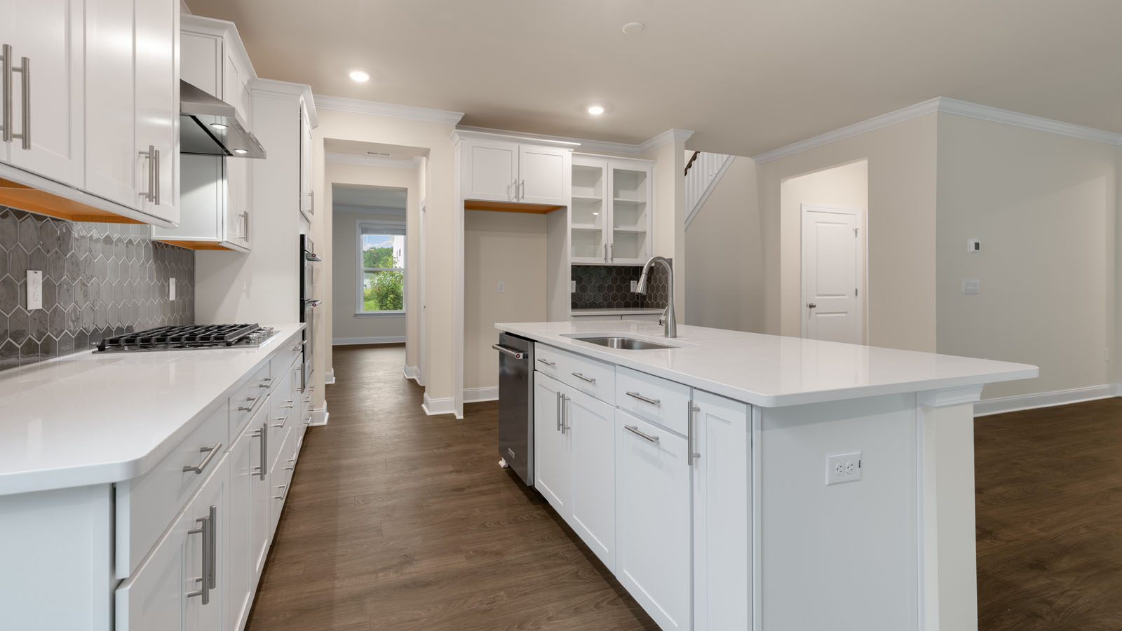 Kitchen with quartz countertops