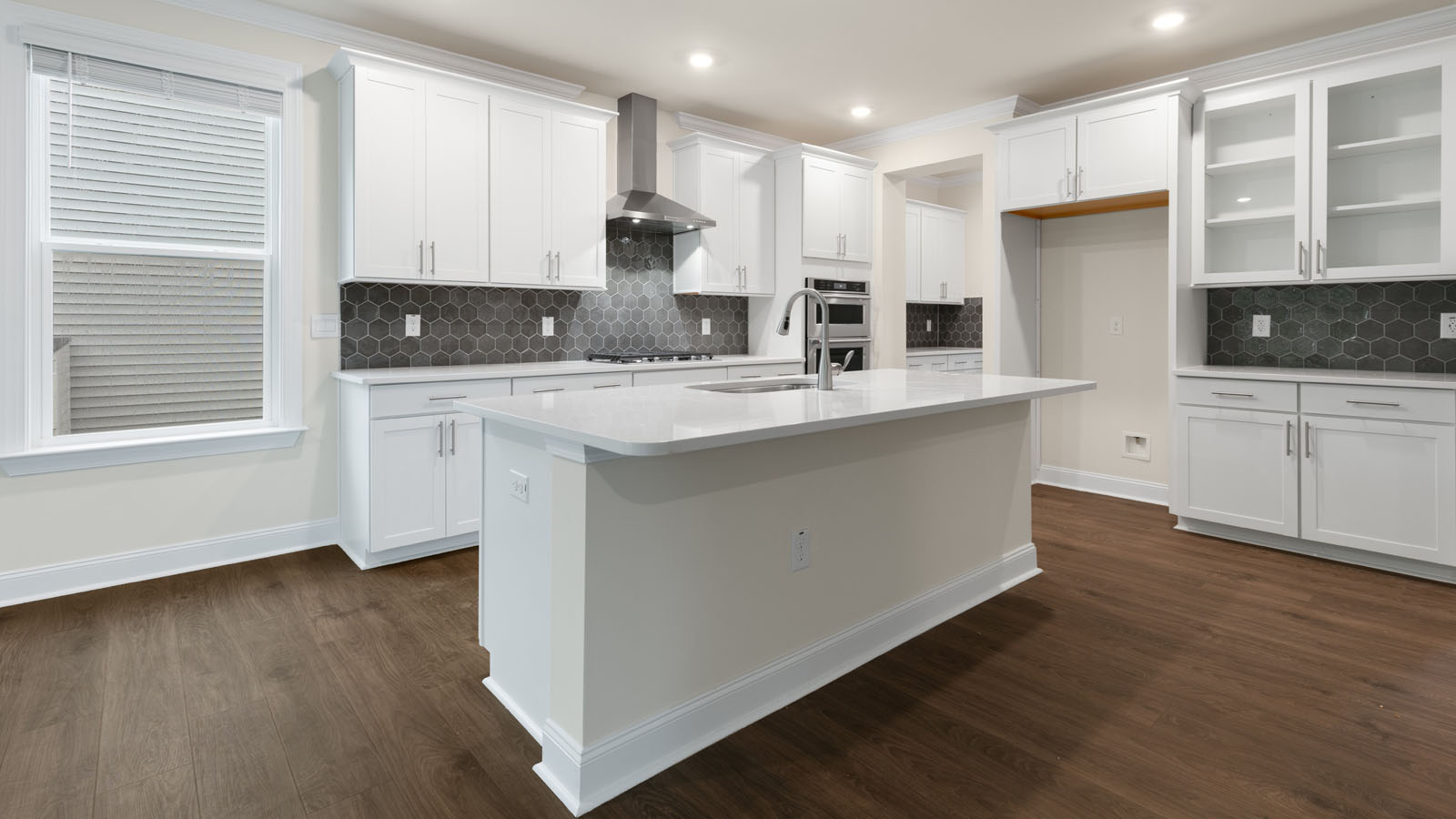 Kitchen with quartz countertops