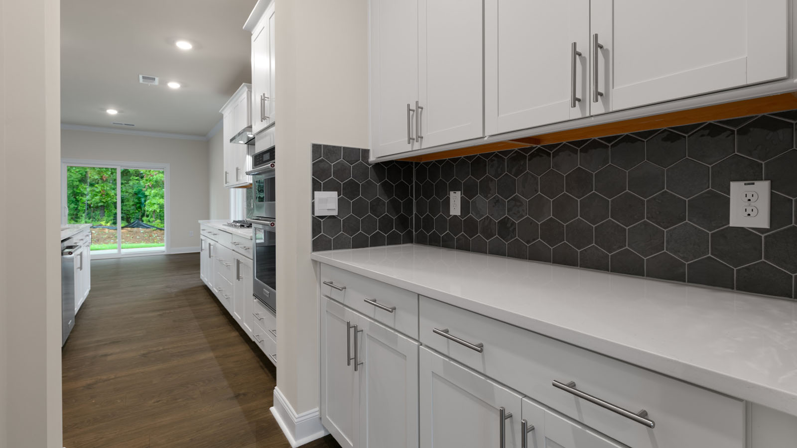 Kitchen with quartz countertops