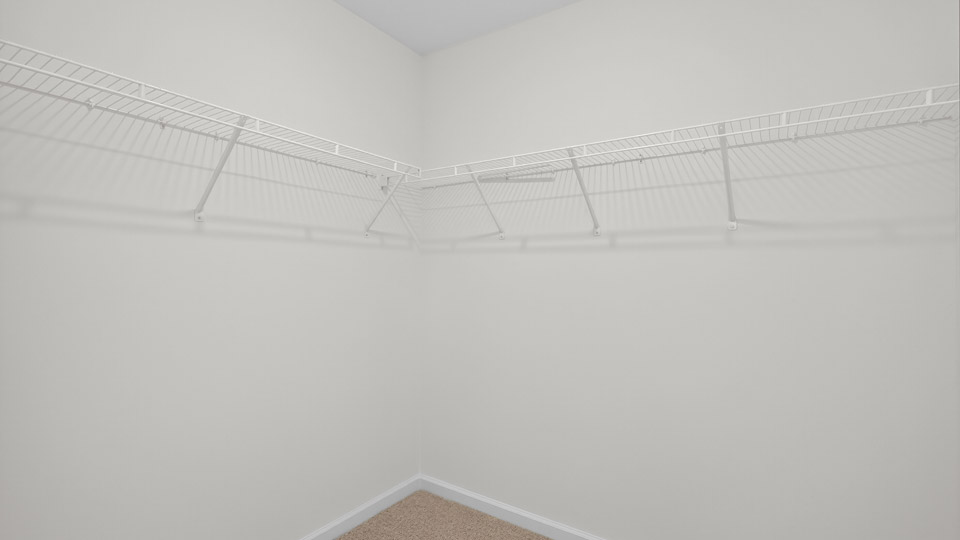 walk in closet with wire shelving