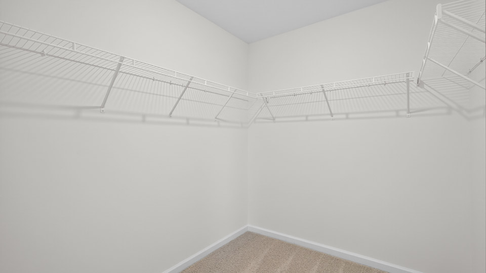 walk in closet with wire shelving